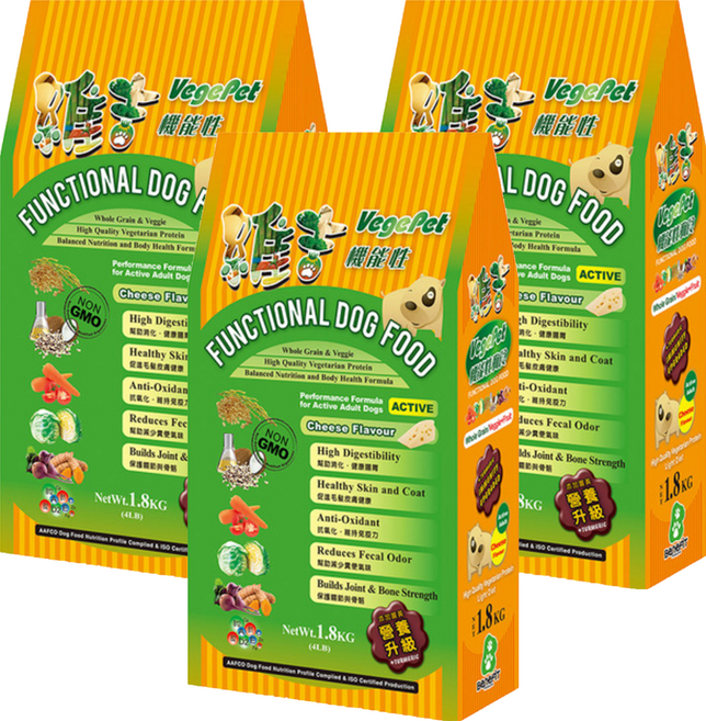 VegePet 維吉 成犬用 機能性高級素狗食, 3袋