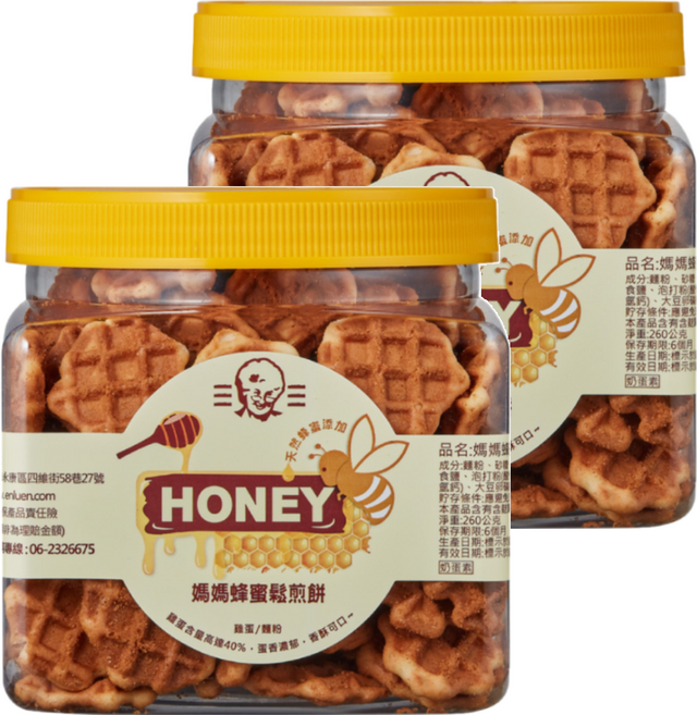 恩澤食品 媽媽蜂蜜鬆煎餅, 260g, 2罐