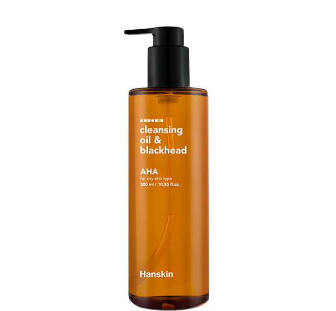 Hanskin AHA 去黑頭深層清潔卸妝油 乾性肌適用, 300ml, 1瓶