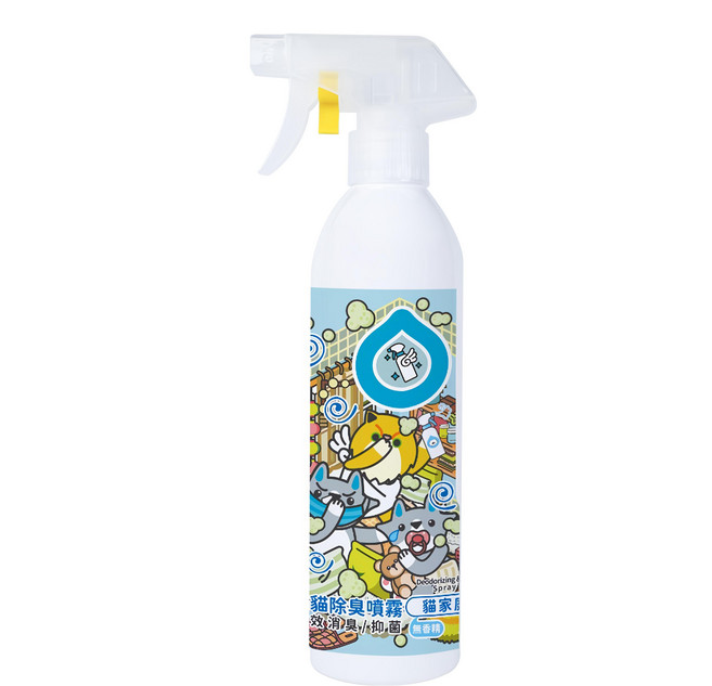 臭味滾 ODOUT 貓貓除臭噴霧, 1瓶, 500ml