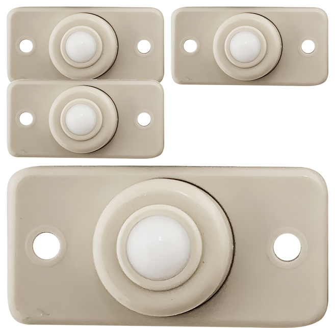 SHIMOYAMA 膠帶式腳輪 4.7 x 2.4 x 1.3cm 4個, 白色, 1組