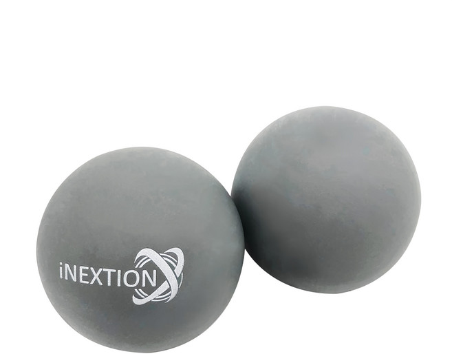 iNEXTION 筋膜按摩療癒球 2件組 - 直徑 6.3cm, 天灰色, 1組