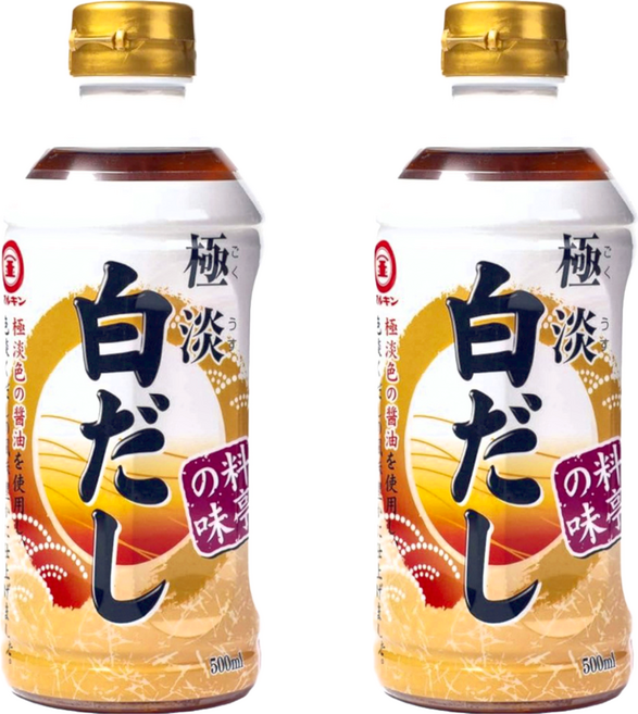 MARUKIN 丸金 極淡白麵味露, 500ml, 2瓶