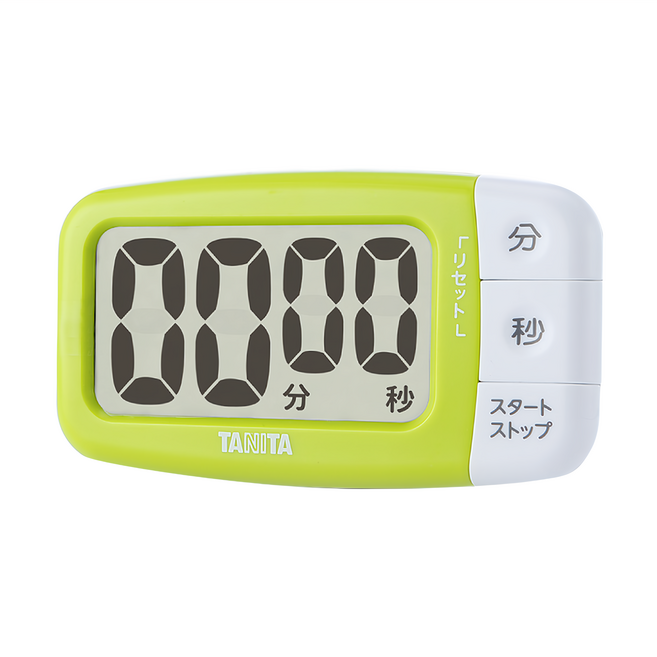 TANITA 塔尼達 電子計時器 TD394 103 x 56 x 20mm 76g, 綠色, 1個