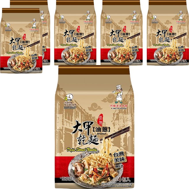 大甲佳旭 大甲乾麵 油蔥拌麵 122g, 24包