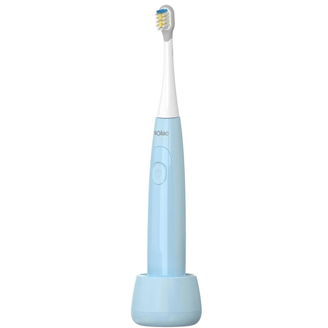 sOlac 兒童音波震動牙刷 獨家三種音波震動模式 迷你刷頭 深層清潔齒縫不傷牙齦 美國進口杜邦刷毛, SRM-K7B, 天空藍, 1支