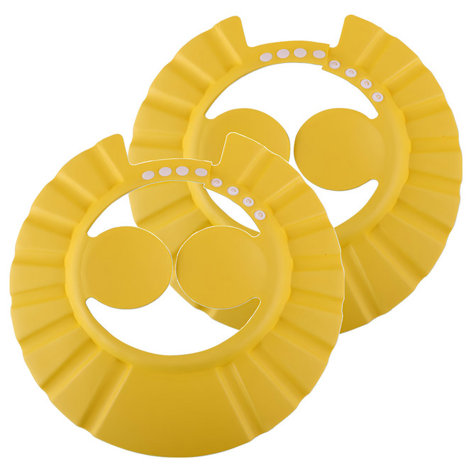 Neon 台灣霓虹 寶寶洗頭洗髮帽2件組, 1組, 黃色