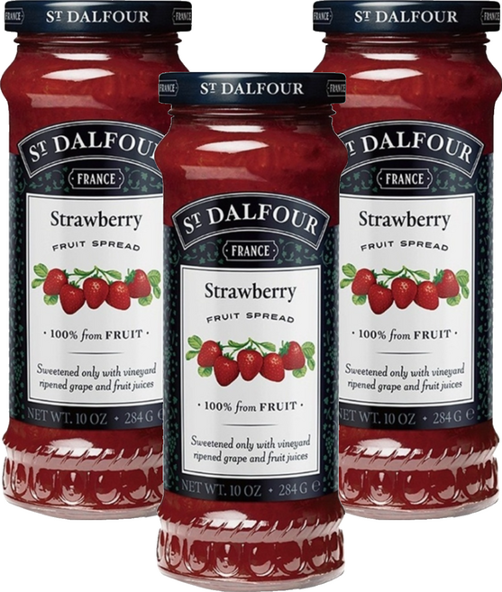 ST.DALFOUR 聖桃園 草莓果醬, 284g, 3罐