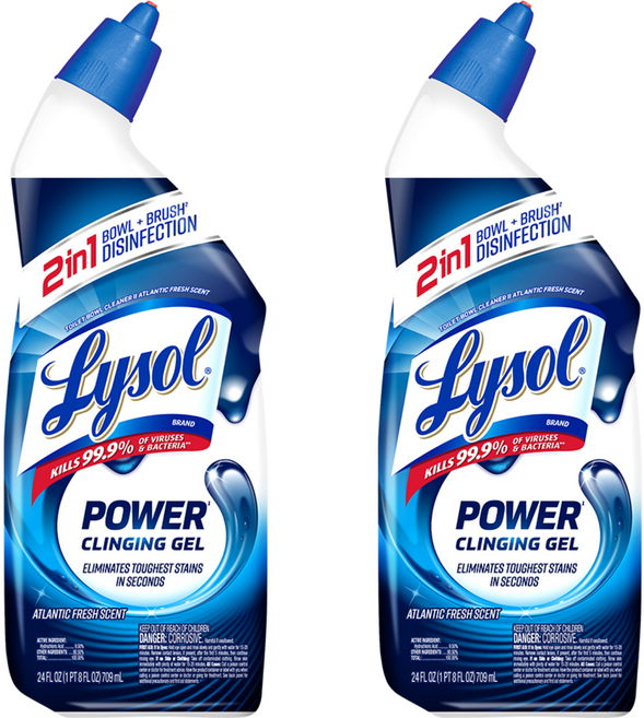 Lysol 來舒 強效潔廁液 強力凝膠, 709ml, 2瓶