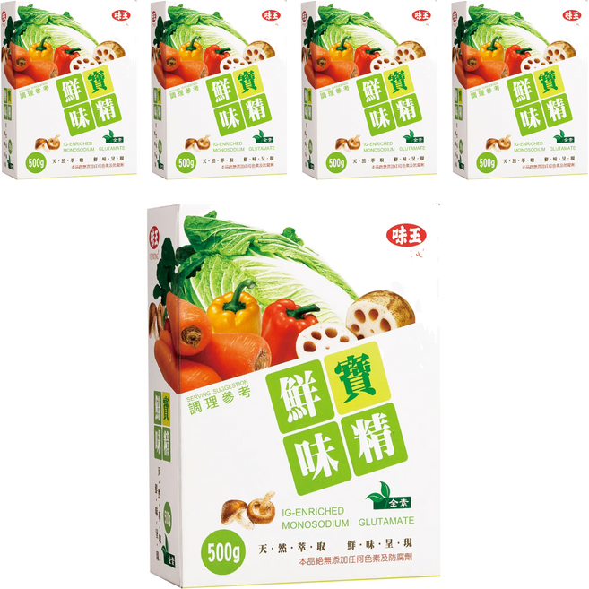 味王 鮮寶味精, 500g, 5盒