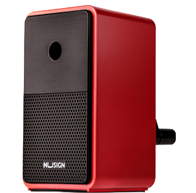 NUSIGN 紐賽 削鉛筆機 NS077, 1個, 珊瑚紅