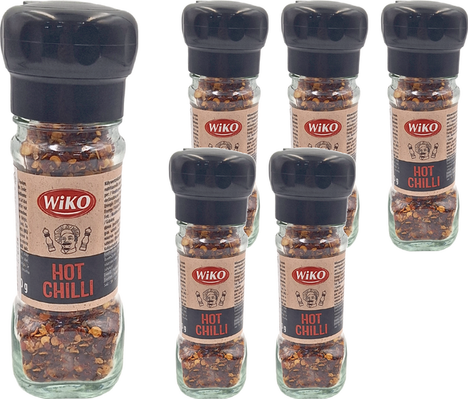 Wiko 辣椒海鹽研磨罐, 50g, 6瓶