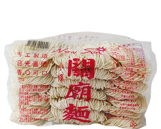 New Sun 新日光 關廟麵 小條, 1.5kg, 1包