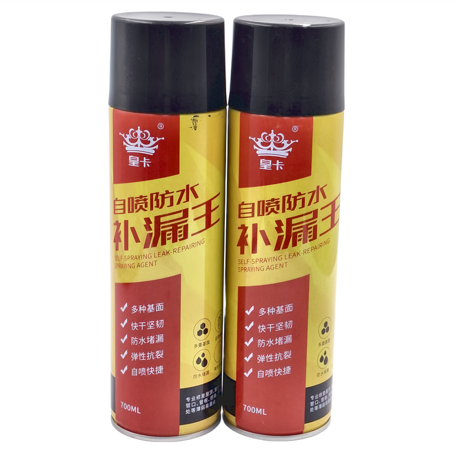 皇卡 防水補漏膠2罐組 G648 黑色 700ml, 1組