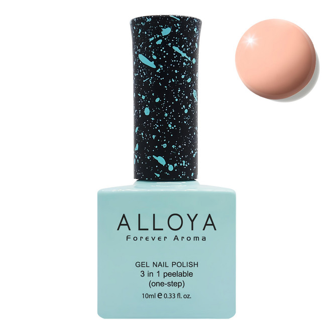 ALLOYA 愛若雅 居家一步光療甲油膠 V057 好氣色裸粉 10ml 快乾持久 居家美甲, 1瓶