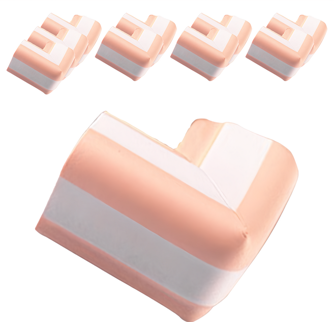 vanibaby 母嬰生活 雙色加厚安全防撞角, 粉色, 10個