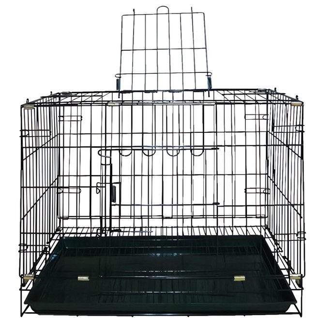 LUCKY HOME 2尺粉體靜電烤漆籠 60 x 53 x 43cm, 黑色, 1個