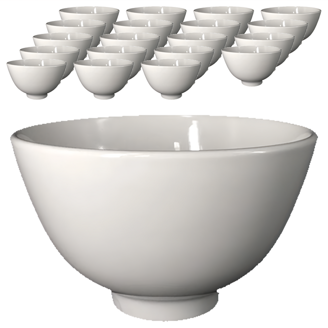 TATUNG 大同磁器 生意碗 9號 20入, 白色, 1組