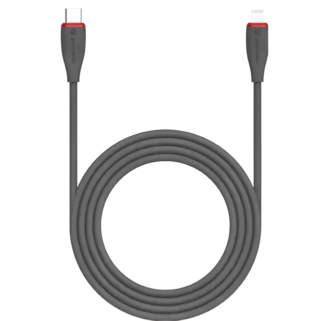 grantclassic 充滿希望 液態矽膠充電線 Flex USB-C to Lightning 240W, 200cm, 黑色, 1條