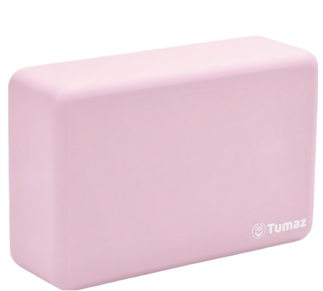 Tumaz 月熊 EVA圓角瑜珈磚 50D高密度, 櫻花粉, 1個