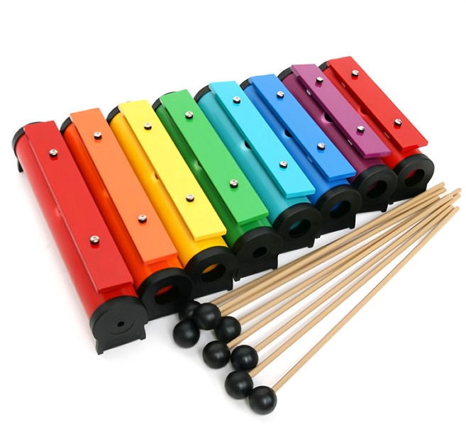 里維拉 8音全音階彩虹共鳴木琴, 單品, 1個, 彩虹色