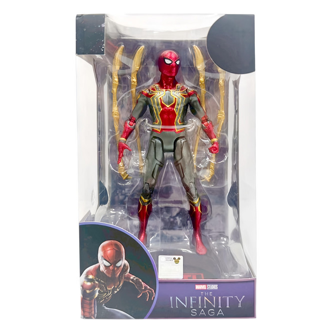 AVENGERS 復仇者聯盟 鋼鐵蜘蛛人可動人偶 附支架, 1個