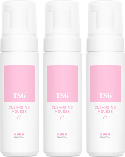 TS6 護一生 潔淨慕斯, 180ml, 3瓶