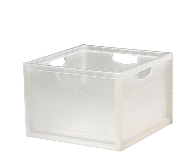 livinbox 巧拚收納箱 27.7L KD-2638, 本透, 1個