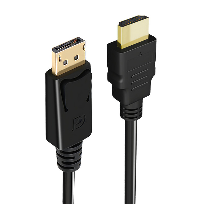 Bravo-U DisplayPort轉HDMI轉接線 1.8m 黑色 電腦連接顯示器 高畫質影音傳輸, 1102DISTOHDMI, 1條