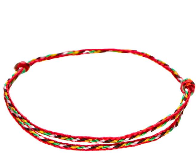 循環五色線手鍊/腳鍊, 1條