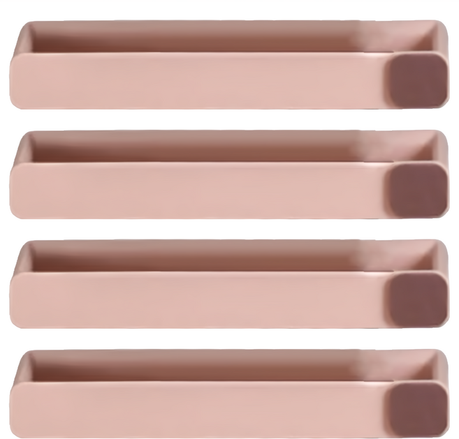 BEAUTY DISPLAY 美得像專櫃 復古系列 壁掛式鞋架, 櫻花粉, 4個