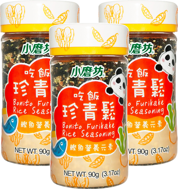 小磨坊 吃飯珍青鬆 鰹魚營養元素, 90g, 3罐