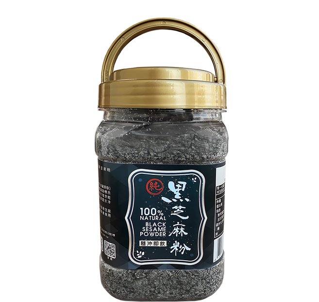 臻御行 100%純黑芝麻粉 300g 罐裝 - 濃郁香醇、營養豐富、沖泡即飲, 1罐