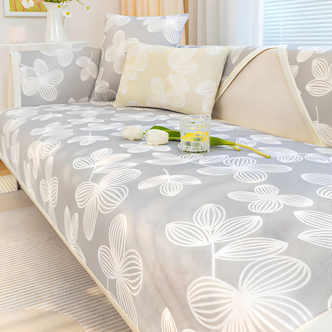 半島良品 四季通用沙發墊 花卉 3人座