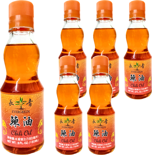 EVERGREEN 長青 辣油, 180ml, 6瓶