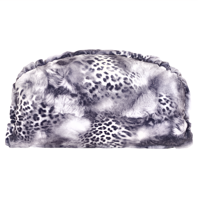 wildfun 野放 可固定功能枕 狂野版 38cm*23cm 200g抗菌防臭纖維, 豹紋印花灰, 1個