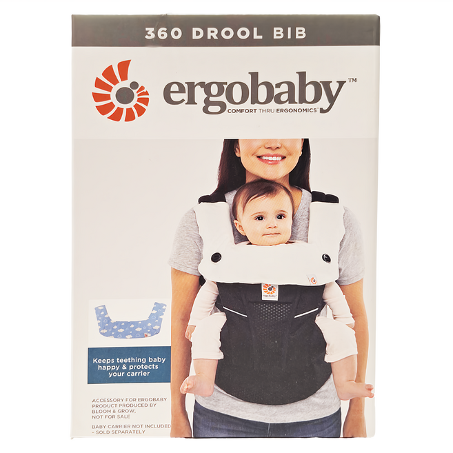 Ergobaby 純棉磨牙墊背巾套, 雲朵 藍色, 1個