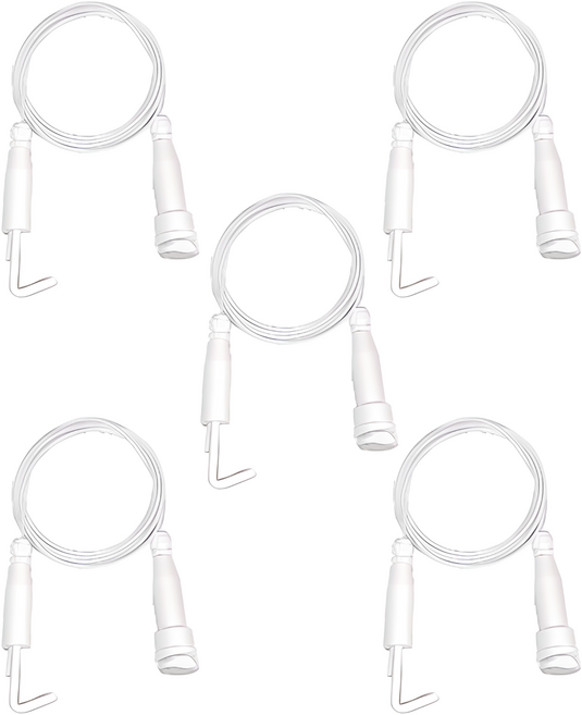 JC자재백화점 천정 레일 와이어 액자 걸이 액자 고리, 화이트, 5세트