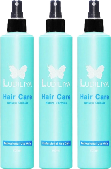 LUDILIYA 綠迪麗雅 超保濕定型噴霧液 蓬鬆造型 頭髮保濕 亮麗造型 快速造型 輕盈不黏膩 造型同時護髮, 300ml, 3瓶
