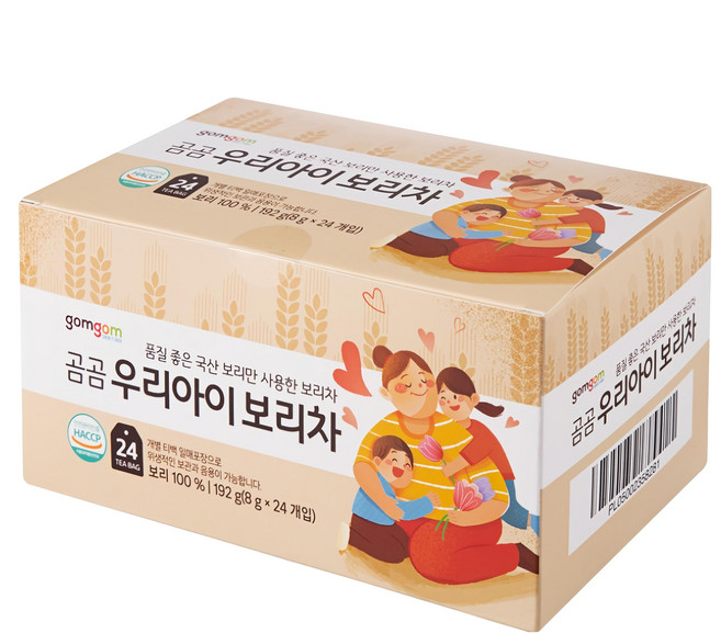 gomgom 寶寶大麥茶, 192g, 1盒