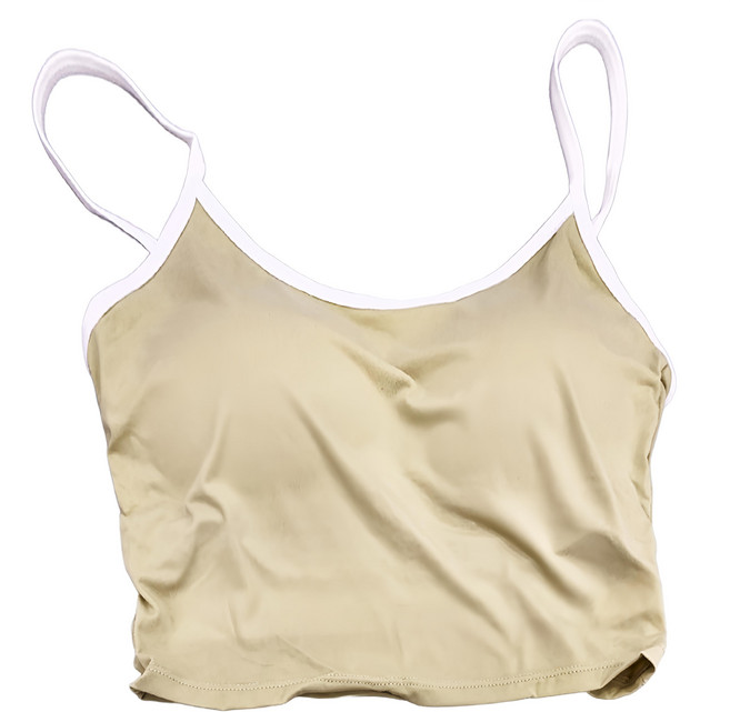 冰絲吊帶帶胸墊背心 Set 3 棉+聚酯纖維
