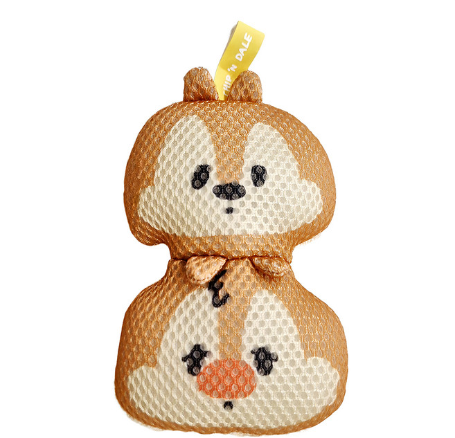 Skater 兒童洗澡海綿/沐浴綿 BSP1D, 奇奇蒂蒂 米色 + 褐色, 1個