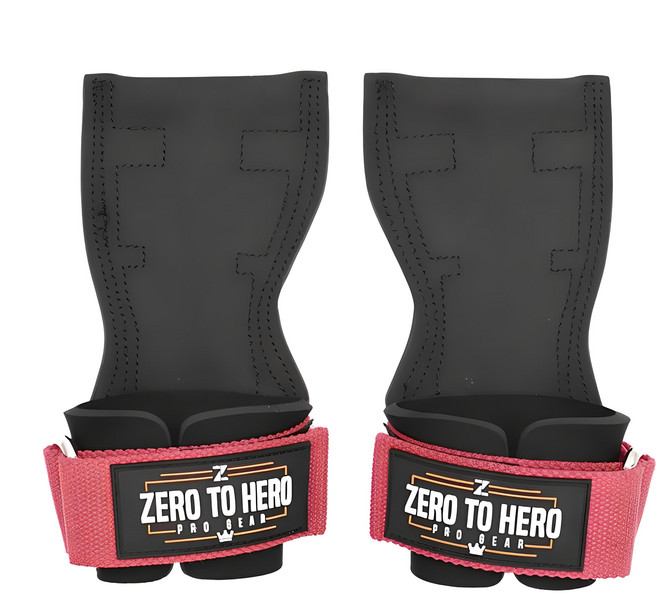 ZERO TO HERO Pro Extreme 專業健身拉力帶 護腕, 1雙, 粉紅色