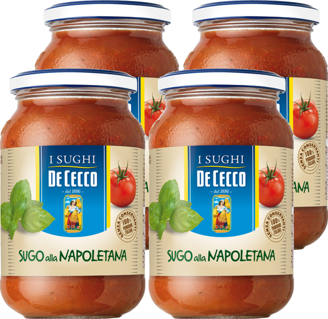 DE CECCO 得科 拿坡里義大利麵醬, 400g, 4罐