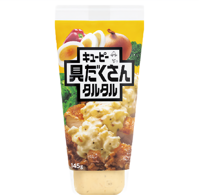 kewpie 塔塔醬 內含扎實的雞蛋與洋蔥顆粒, 145g, 1條