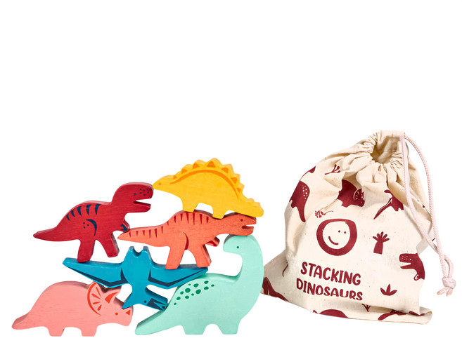 mentari 恐龍疊疊樂 18個月以上, 多色, 1組