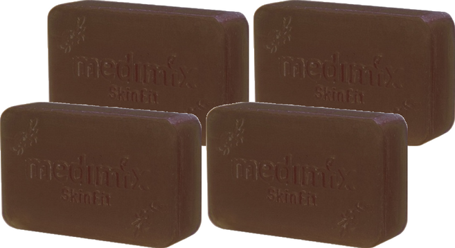 medimix 綠寶石皇室藥草浴美肌皂 岩蘭草, 125g, 4個