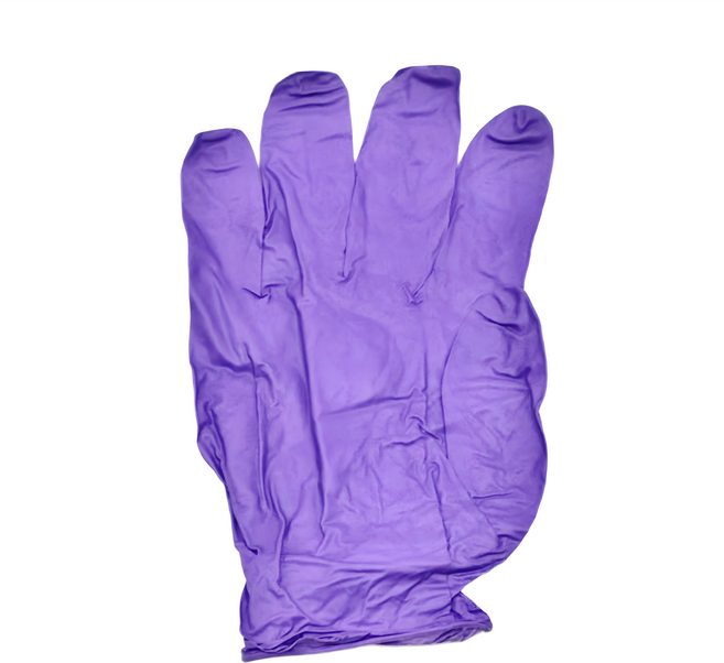 YOUG WANG NBR 合成膠耐油手套 無蛋白過敏原 產地印尼 有效期5年, XL, 紫色, 1盒