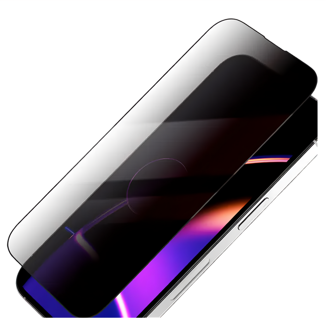 amuok 艾默克 iPhone 14 Pro 滿版防窺霧面玻璃貼 9H鋼化保護 防指紋, 1個