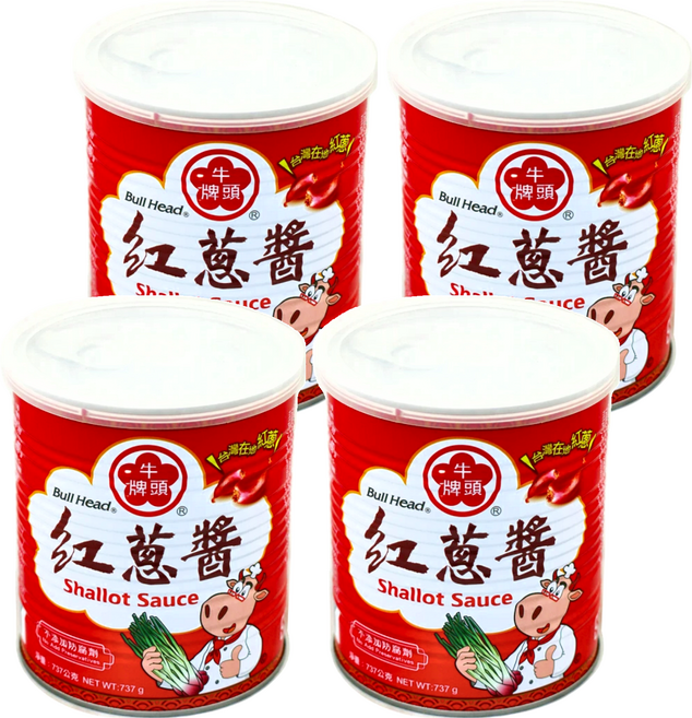 牛頭牌 紅蔥醬, 737g, 4罐